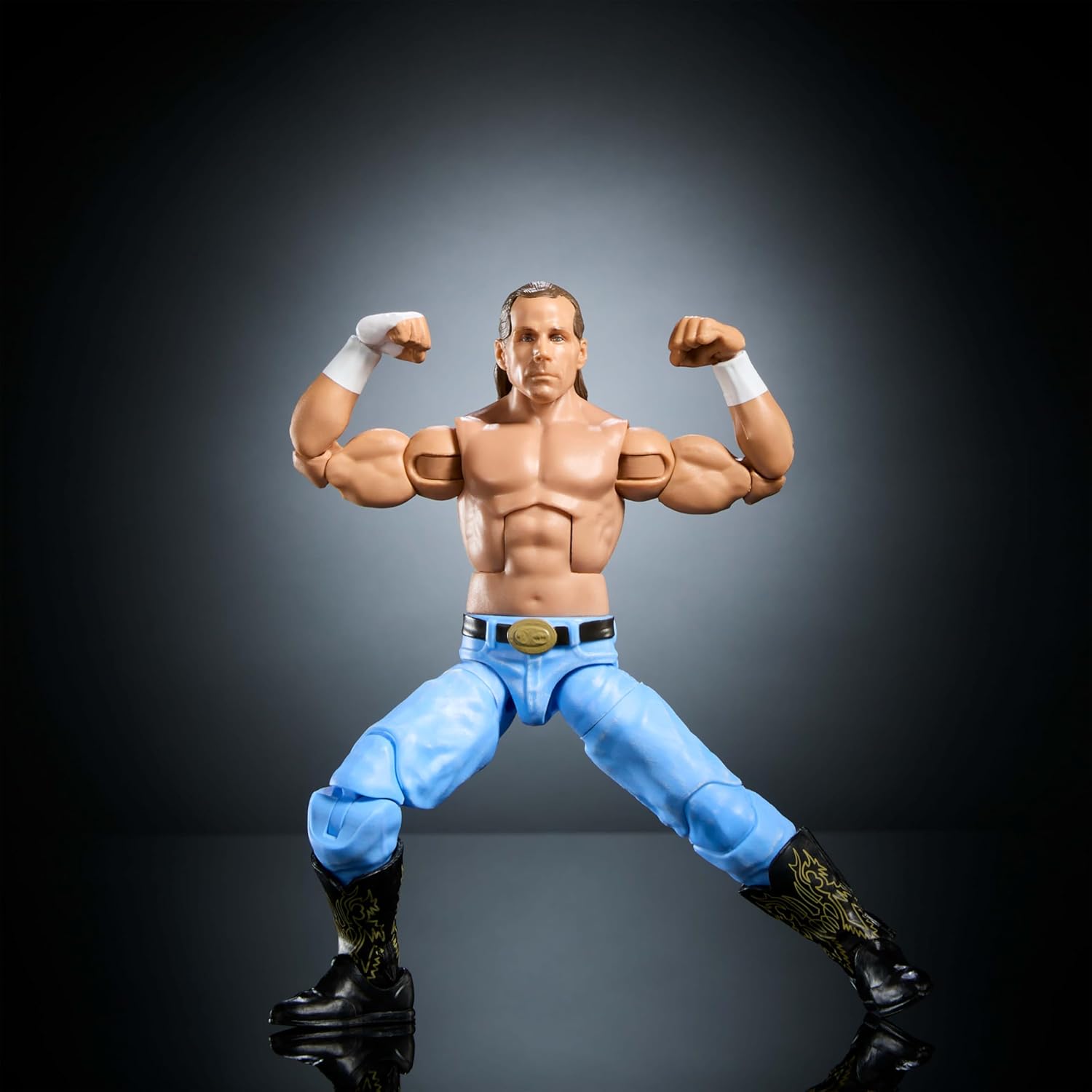 Mattel WWE Elite Collection Actionfigur und Zubehör, Premium Live-Event Shawn Michaels-Set, SummerSlam mit William Regal-Bauteilen für eine weitere Figur, JCJ56