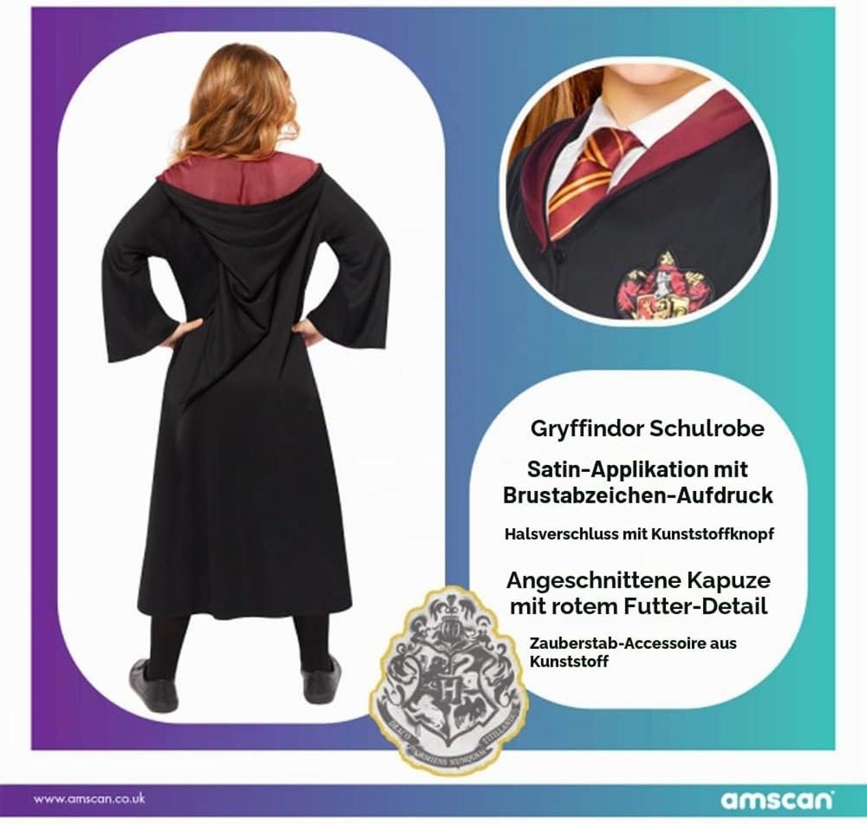 Amscan Kinderkostüm Hermine Harry Potter Hogwarts Gryffindor Magier Zauberer Karneval Fasching Alter 12-14 Jahre