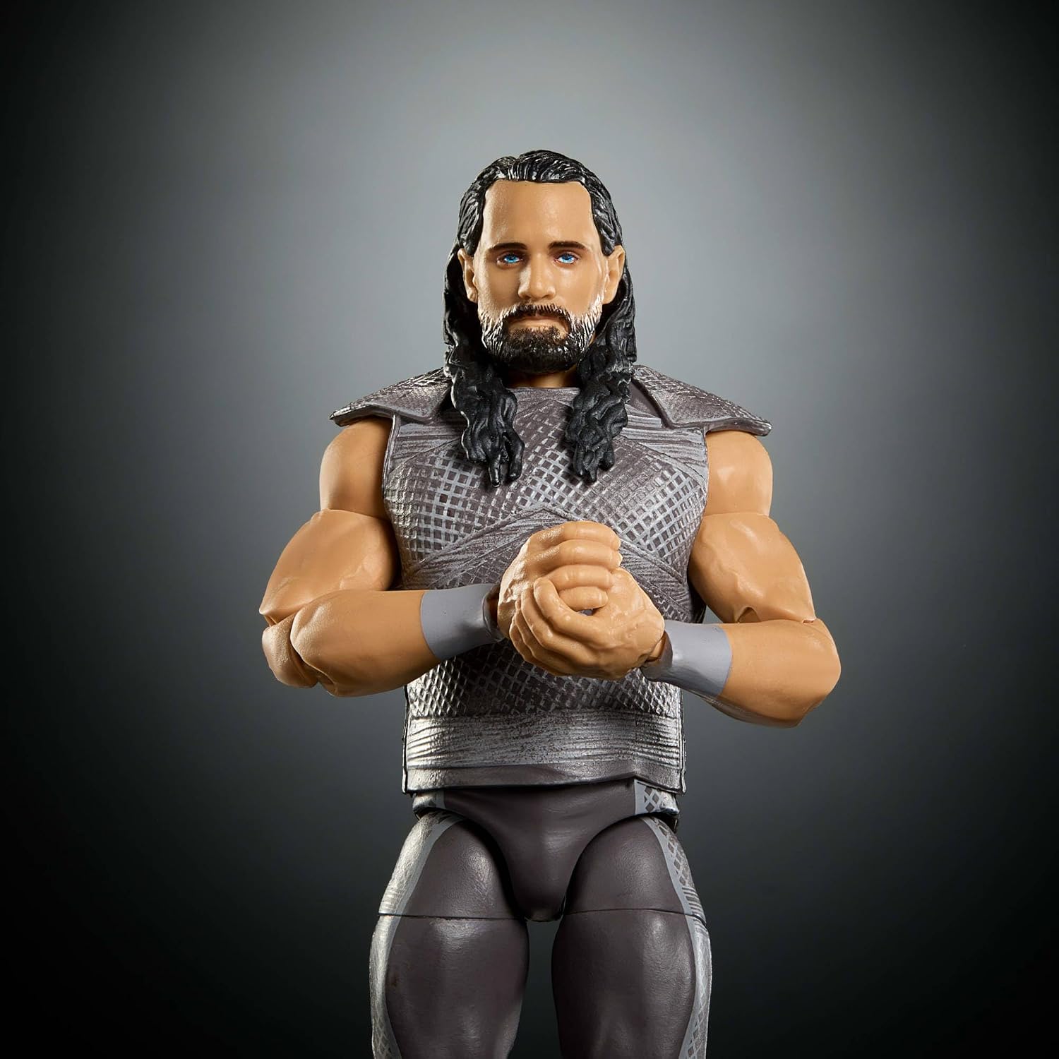 Mattel WWE Elite Collection Actionfigur und Zubehör, Premium Live-Event Seth Rollins-Set, Survivor Series mit Sam Roberts-Bauteilen, JHX75