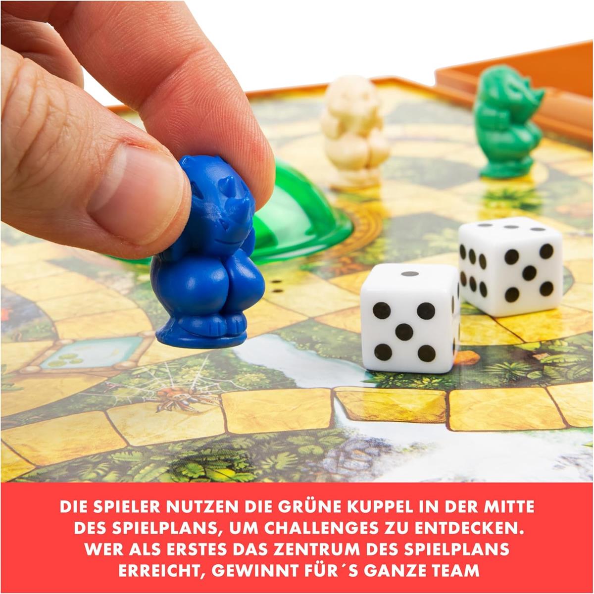 Spin Master Games - Jumanji - das actiongeladene Familienspiel, Deluxe-Version mit Spielcomputer inkl. Licht- und Soundeffekten; für 2–4 mutige Abenteurer ab 8 Jahren