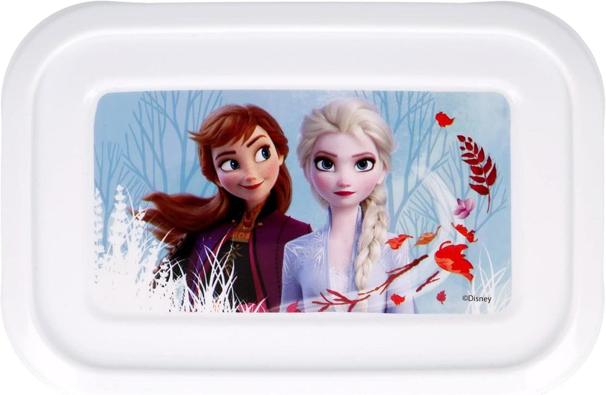 Lunchboxen mit 3 rechteckigen Ersatzteilen Frozen Blue Forest Kunststoff bunt