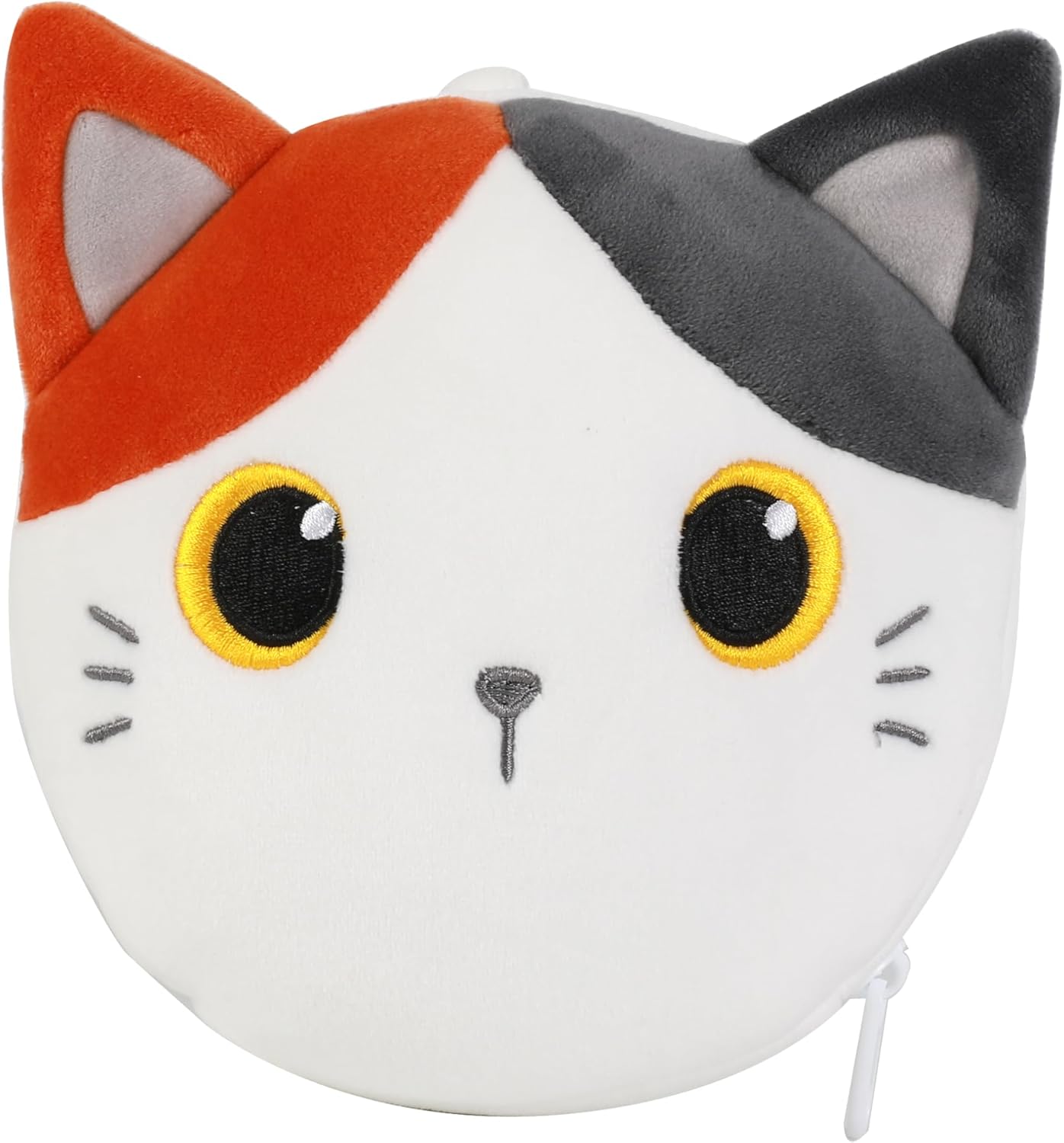 I-TOTAL® Kissen mit Schlafmaske, verschließbares Kissen mit Haken orange Katze