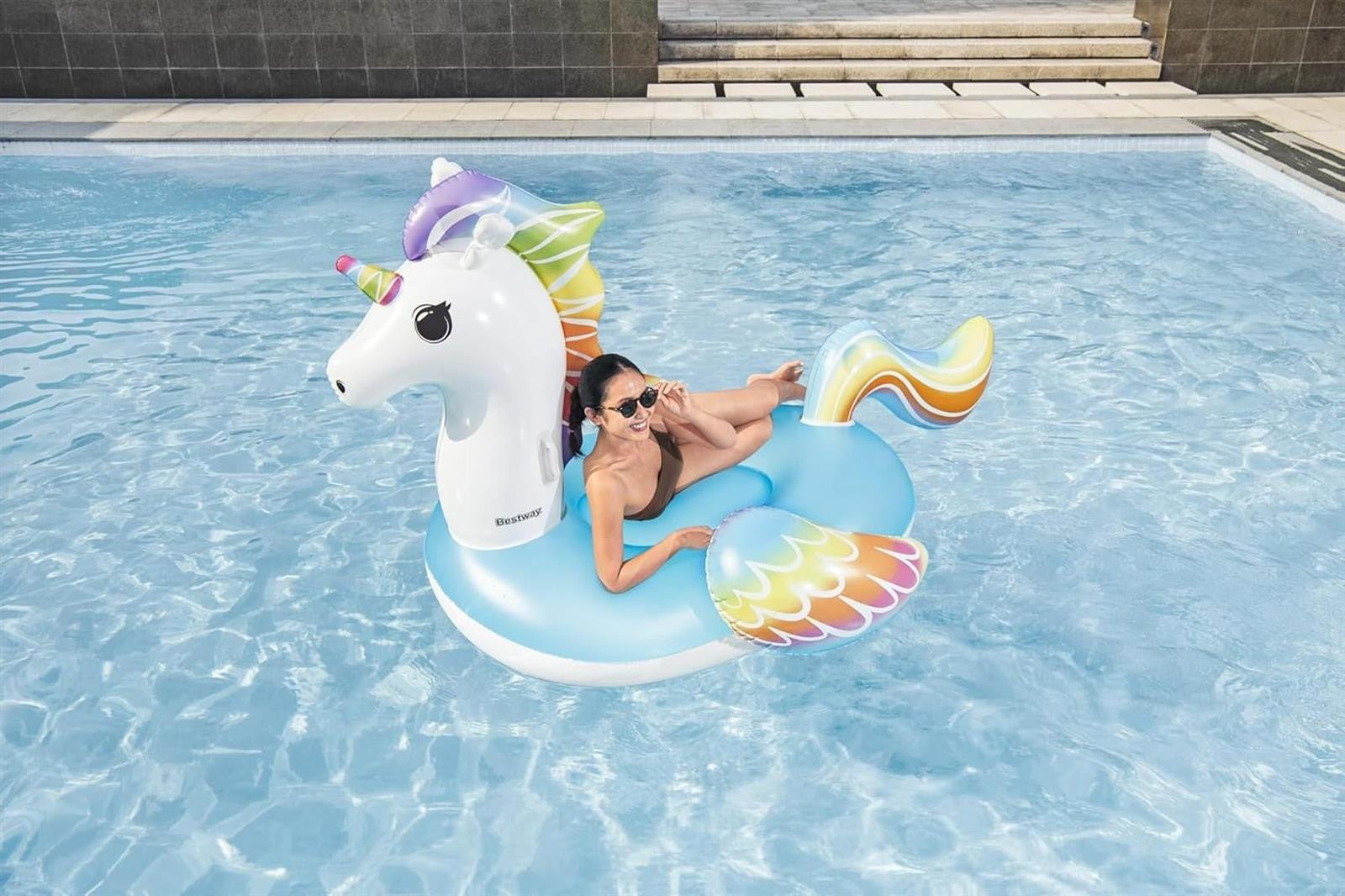 Bestway Schwimmtier Einhorn 224 x 164 cm