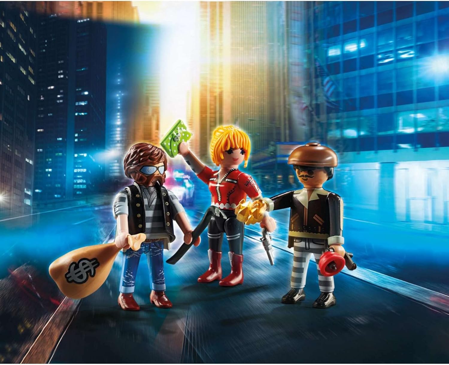 PLAYMOBIL City Action 70670 Figurenset Ganoven, Für Kinder von 4-10 Jahre