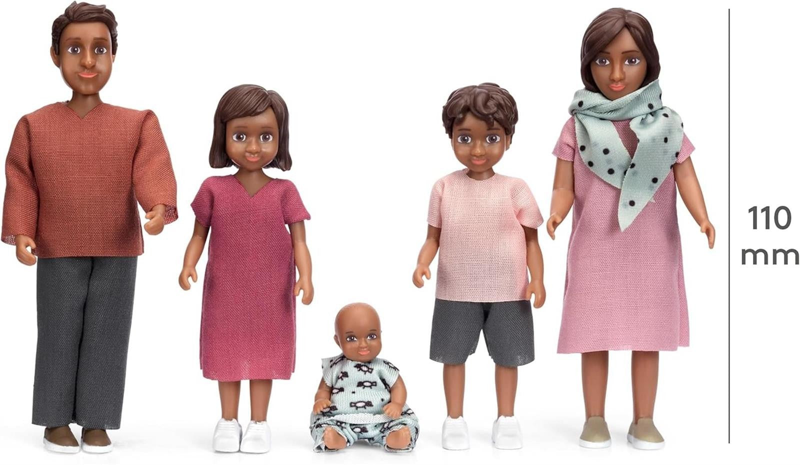 Lundby Puppenhaus Puppen für Familie Puppenfamilie Nikki Biegepuppen Zubehör Figuren Maßstab 1:18