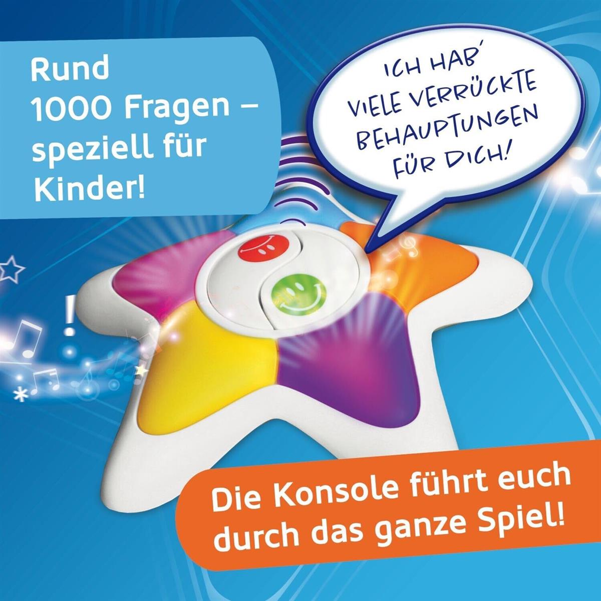 Megableu | Echt jetzt oder was? Junior | IQ Quiz für Kinder | lustiges Familienspiel mit 1000 Fragen | Partyspiele für Kinder | Denkspiel & Gesellschaftsspiele | Für 2 bis 5 Spieler ab 5 Jahren
