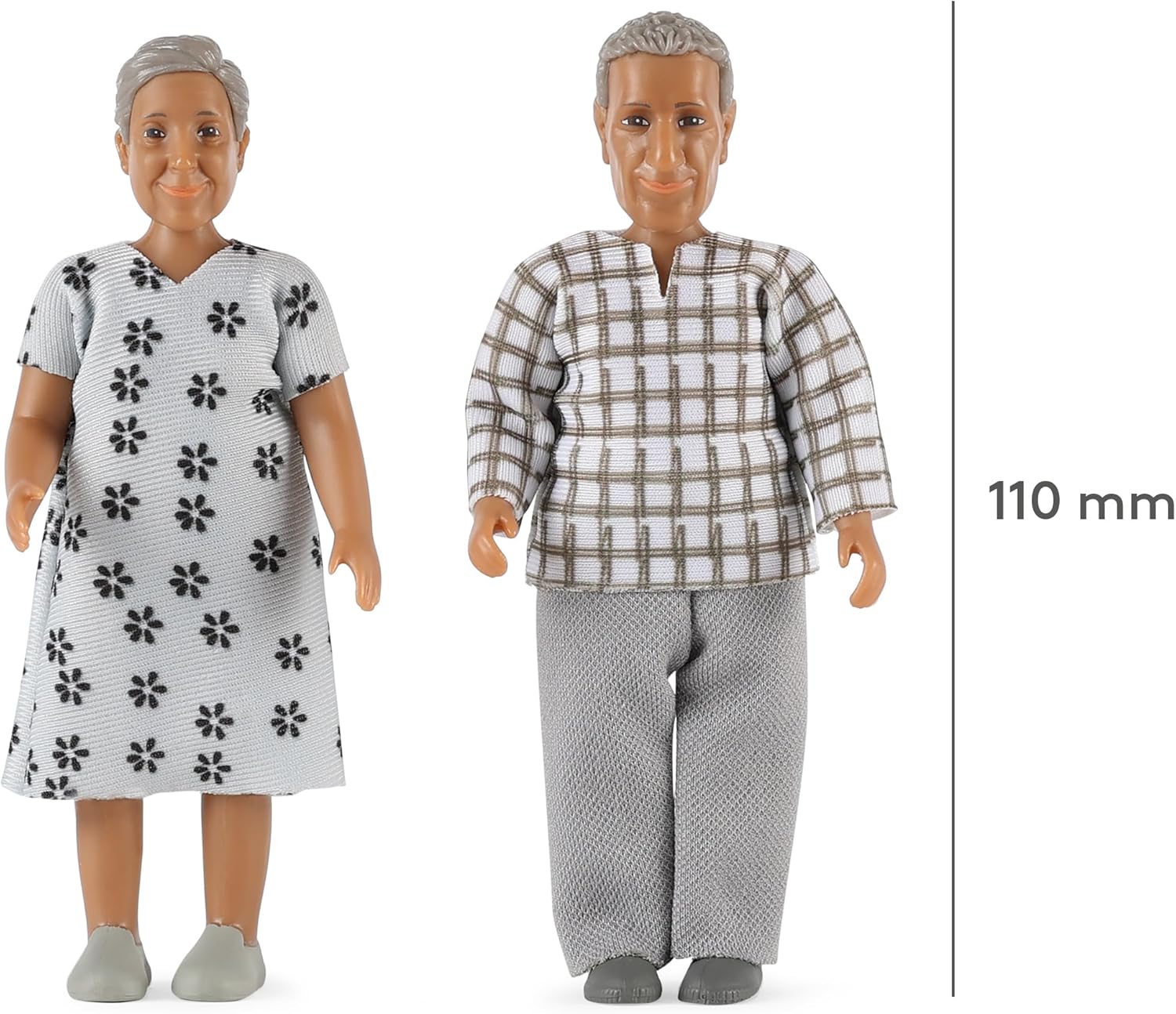 Lundby Puppenhaus Großeltern-Set – Nikki Puppenfiguren (2 Stück) für Kinder ab 3 Jahren – Hochwertiges Zubehör für Puppenhaus