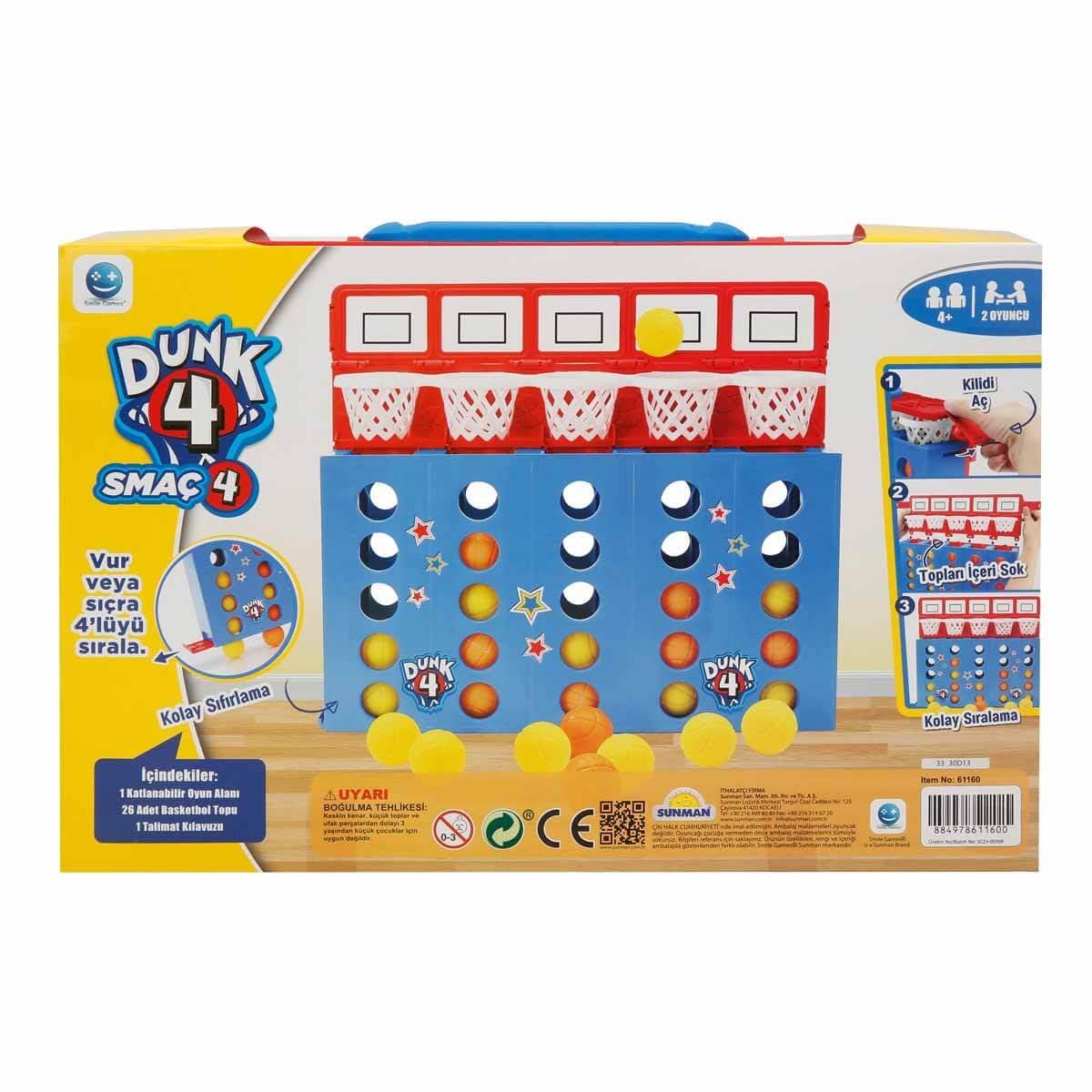 Dunk 4 In a Row Line Up connect Four Counters Strategiespiel