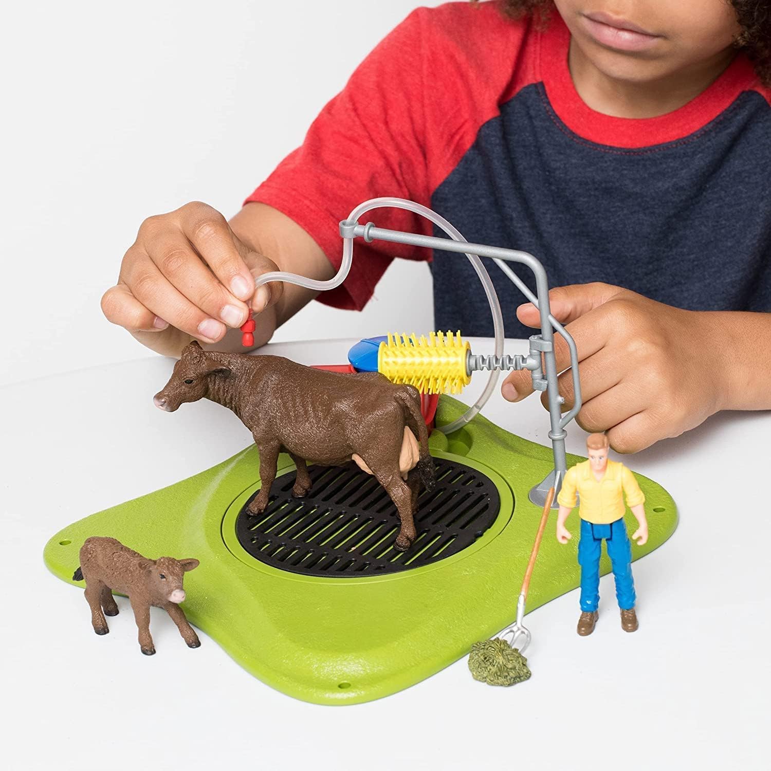 SCHLEICH 42529 Spielset Kuh Waschstation