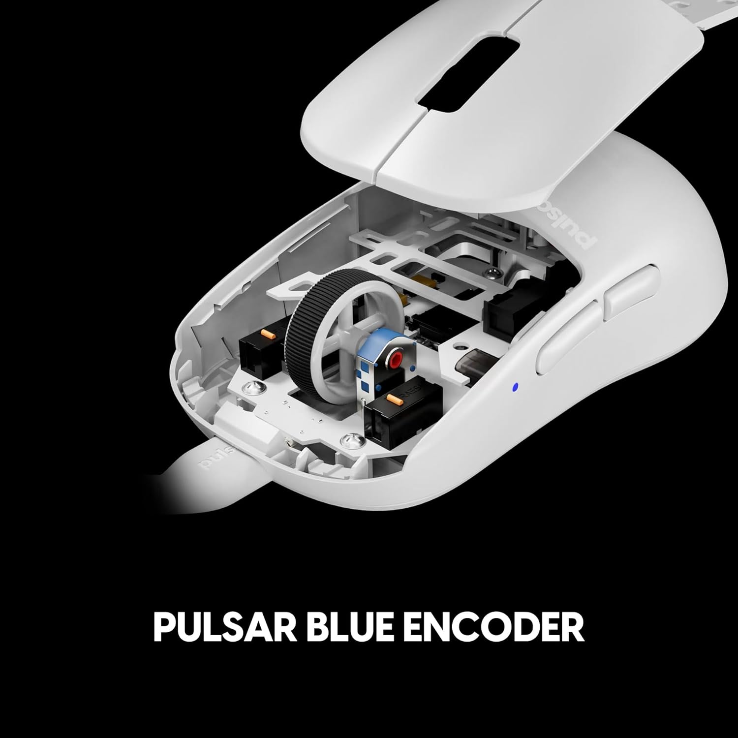 Pulsar Gaming Gears X2H Gaming-Maus, kabelgebunden, Ultraleicht, 51 g, symmetrisch, optischer Schalter, 26000 DPI, Bewegungssynchronisation, PAW3395-Sensor (Medium, kabelgebunden, weiß)