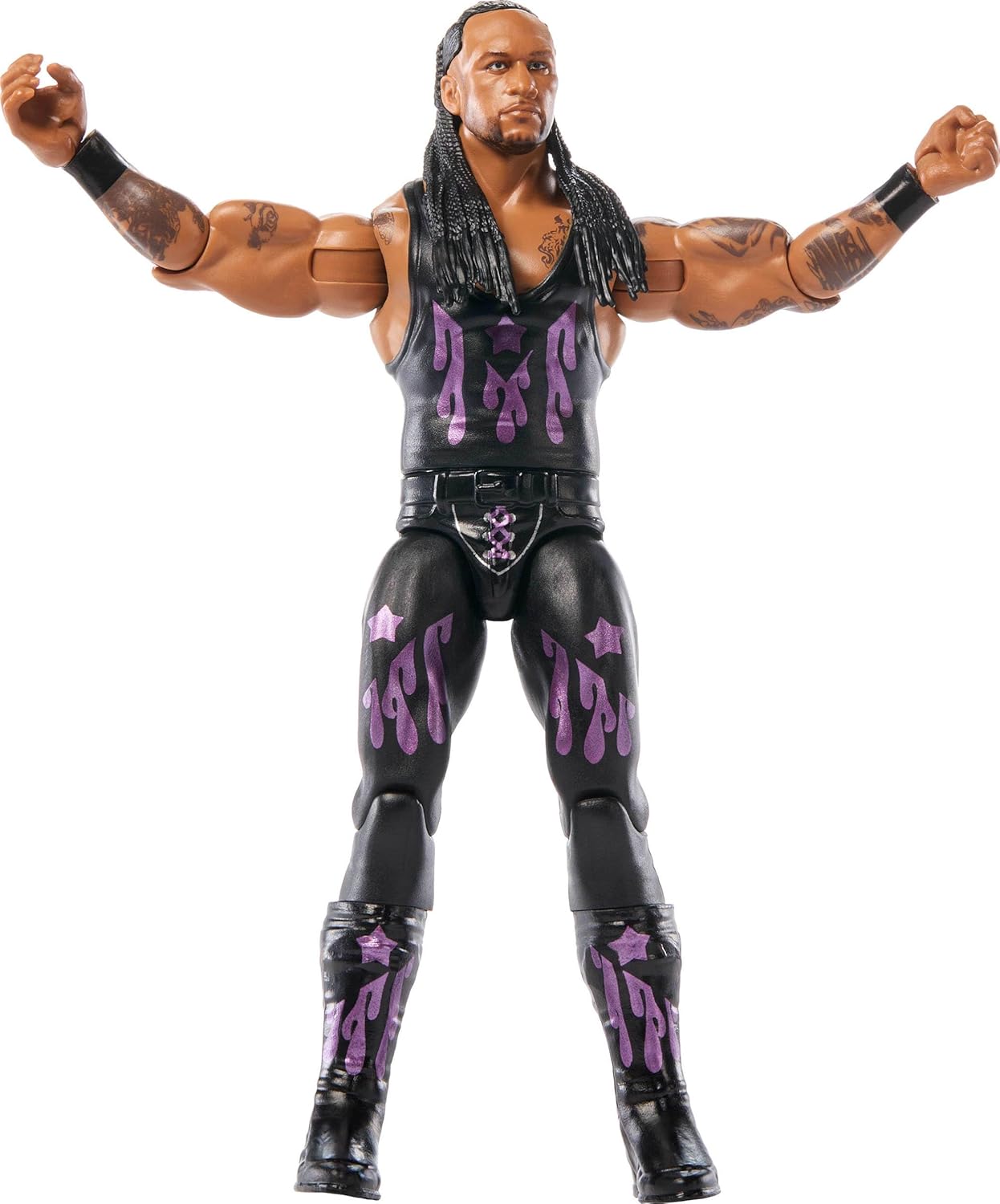 Mattel WWE Actionfiguren und Zubehörteile, ca. 15 cm große Superstar-Sammelfiguren mit 14 Bewegungspunkten und lebensechtem Aussehen (Stile können abweichen), JGD41