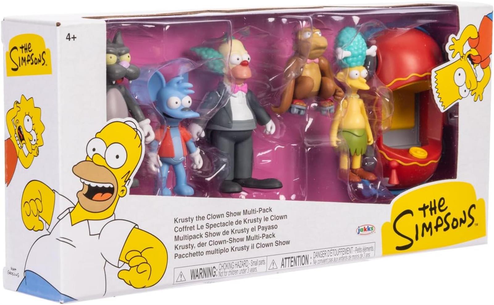 Die Simpsons 6 cm Figuren Multipack „Krusty, der Clown“, bewegliche Gliedmaßen, zum Sammeln, für Kinder ab 4 Jahren