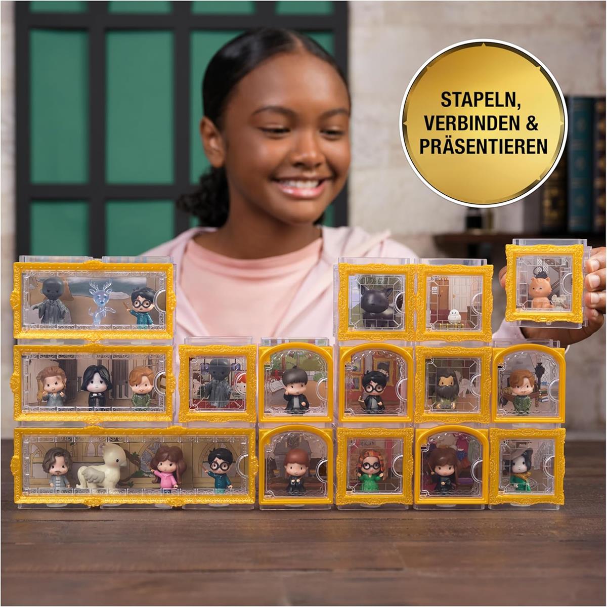 Wizarding World Harry Potter - Micro Magical Moments Sammelfiguren Multipack "Patronus" mit Harry Potter, Hirsch-Patronus, Dementor und Setzkasten, für Kinder ab 6 Jahren, Fanartikel