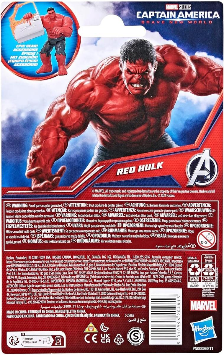Marvel Avengers Epic Hero Series Captain America: Brave New World Red Hulk Figur