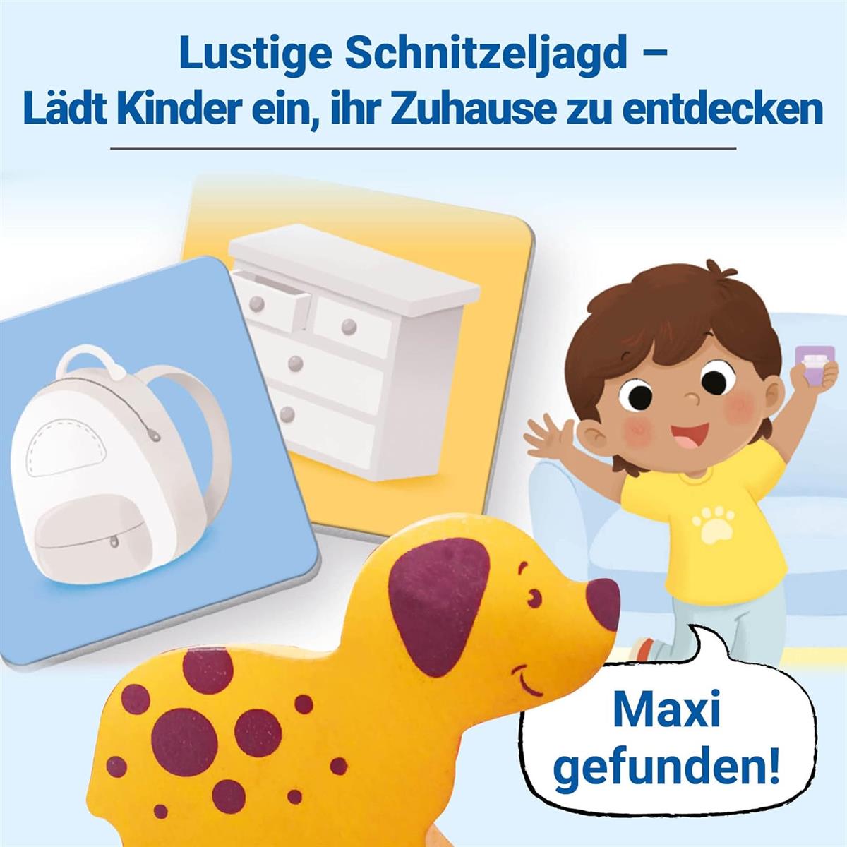 Ravensburger 24737 - Finde Maxi! - Lernspiel für Kinder ab 2,5 Jahren, Spielend Erstes Lernen für 1-2 Spieler