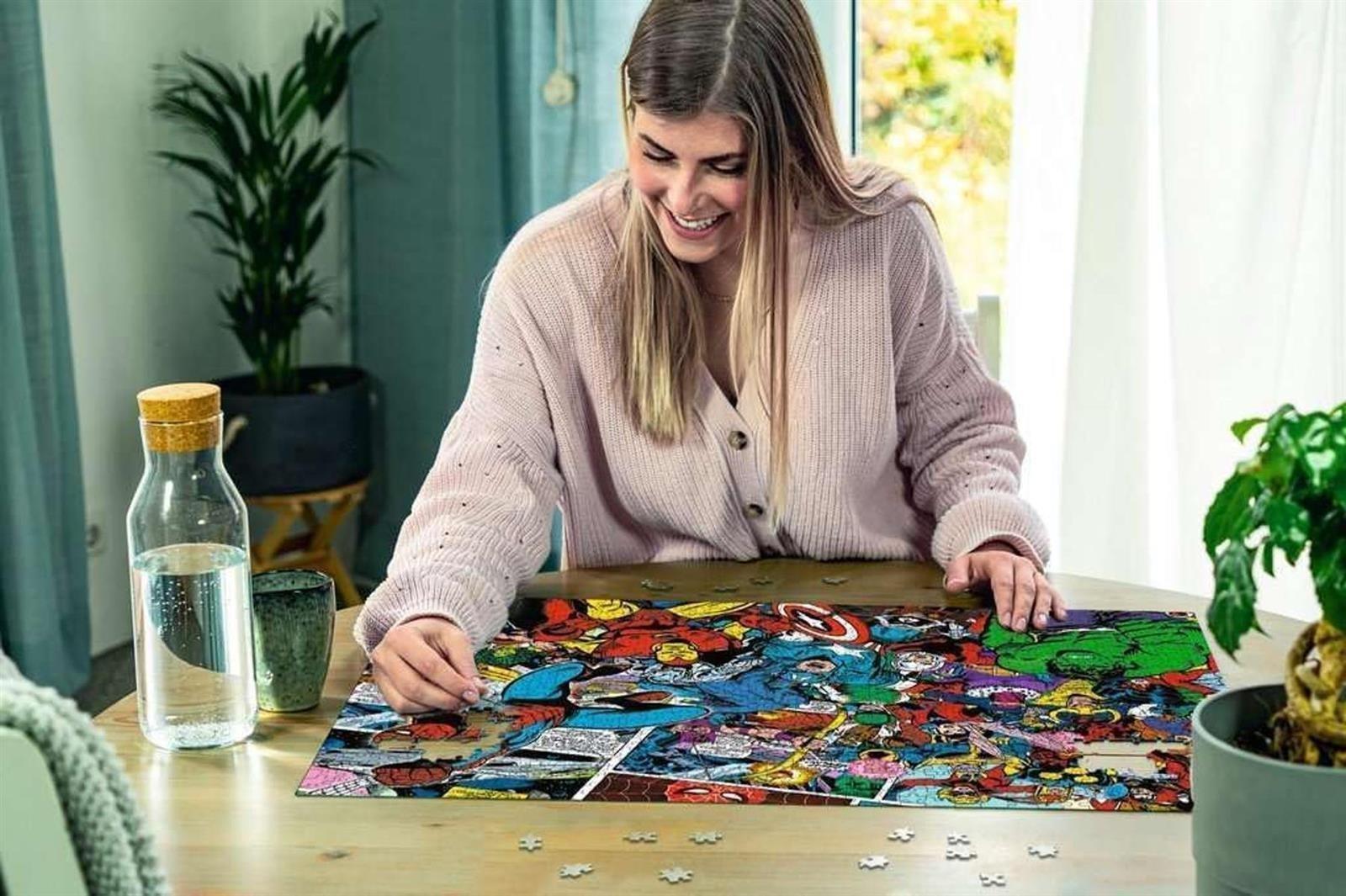 Ravensburger Puzzle 16562 - Marvel Challenge - 1000 Teile Puzzle für Erwachsene und Kinder ab 14 Jahren