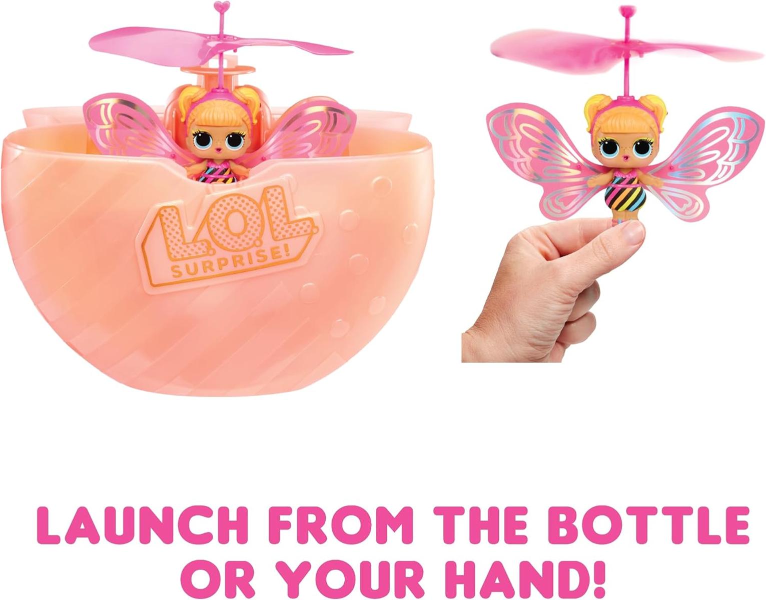 L.O.L. Surprise! Magic Flyers - Flutter Star - Handgesteuerte fliegende Puppe - Sammlerpuppe mit Touch-Flasche zum Auspacken - Ideal für Mädchen ab 6 Jahren