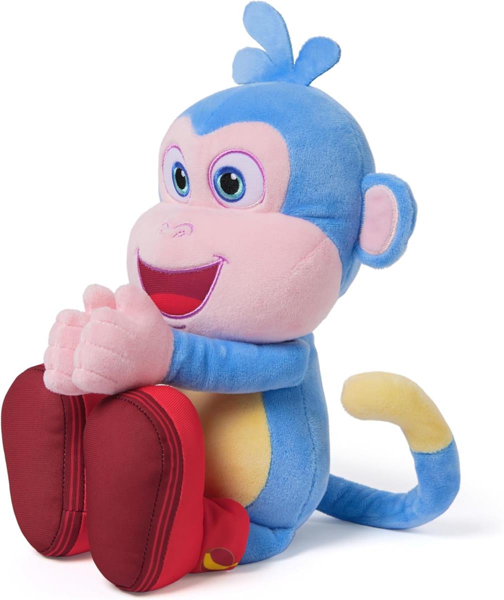 Dora Bananenfreund Boots - ca. 30 cm große, interaktive Plüschfigur zur beliebten TV-Serie mit 2 Liedern und 9 Sätzen, für fantasievolles Spielen, für Kinder ab 3 Jahren