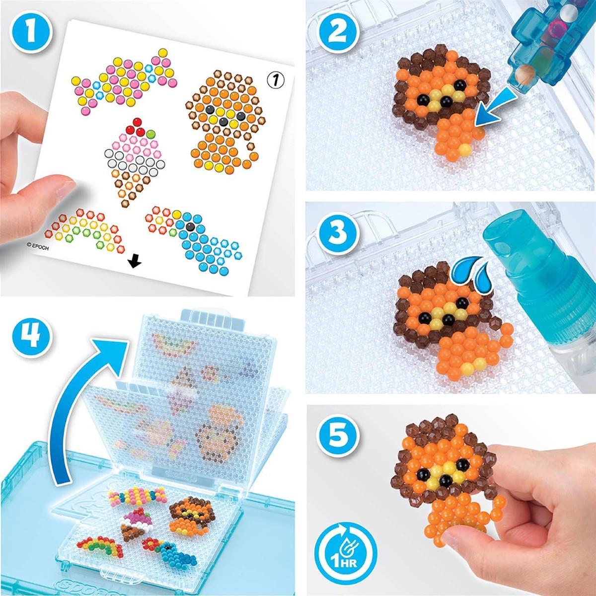 Aquabeads 31506 Pastell Märchenwelt Set - Themen Nachfüllset, Wasserperlen, Bastelspaß für Kinder ab 4 Jahren, ohne Bügeln oder Kleben