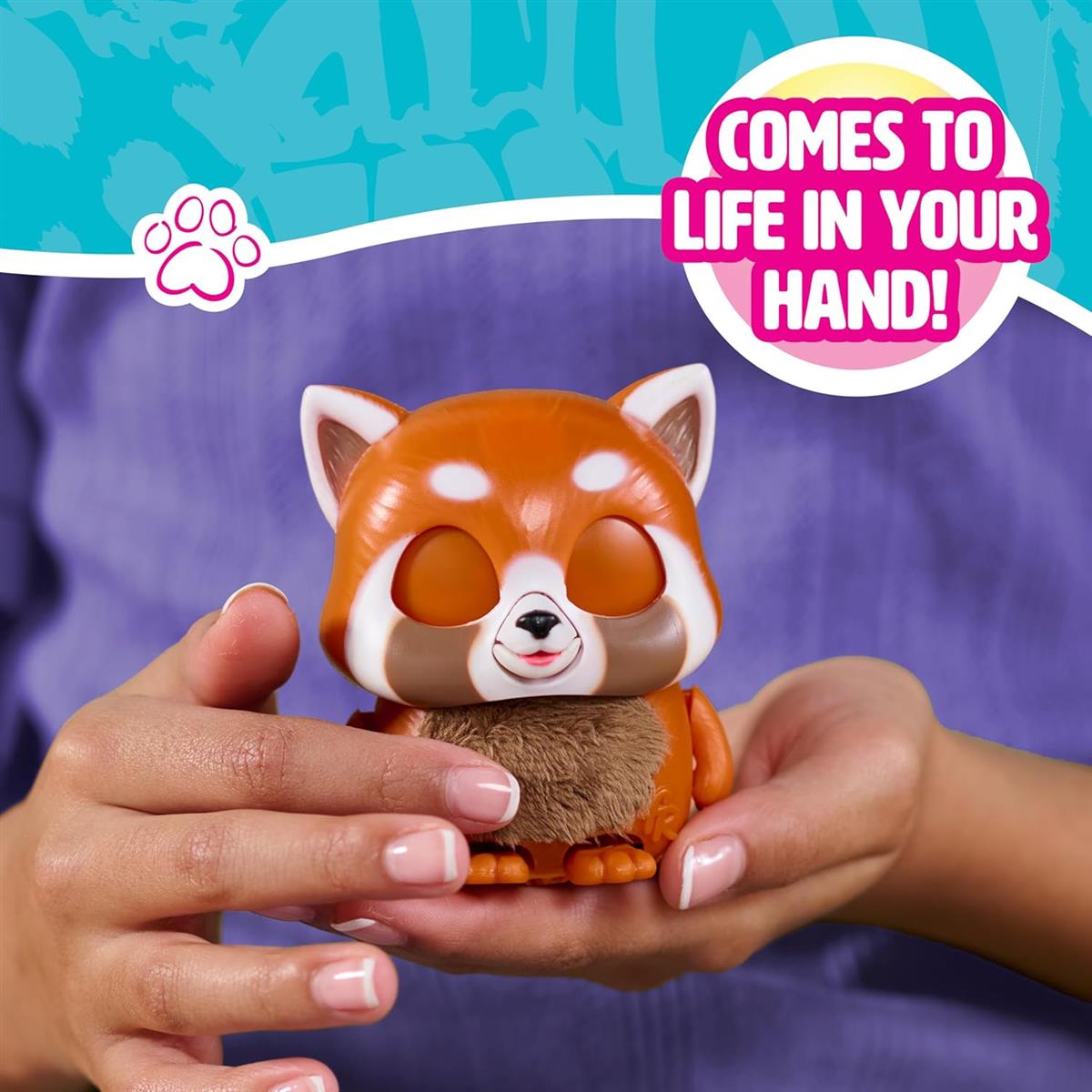Just Play furReal Handfuls – Shy, der Rote Panda, 8,9 cm großes, interaktives Spielzeug für Jungen, Mädchen und Kinder ab 4 Jahren