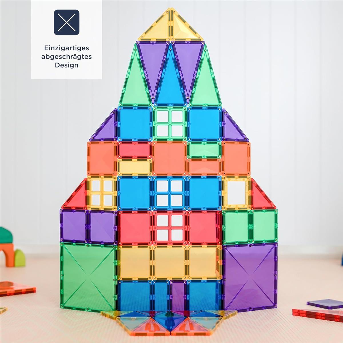 CONNETIX Magnetbausteine Regenbogen Kreativpaket, 102 Stück
