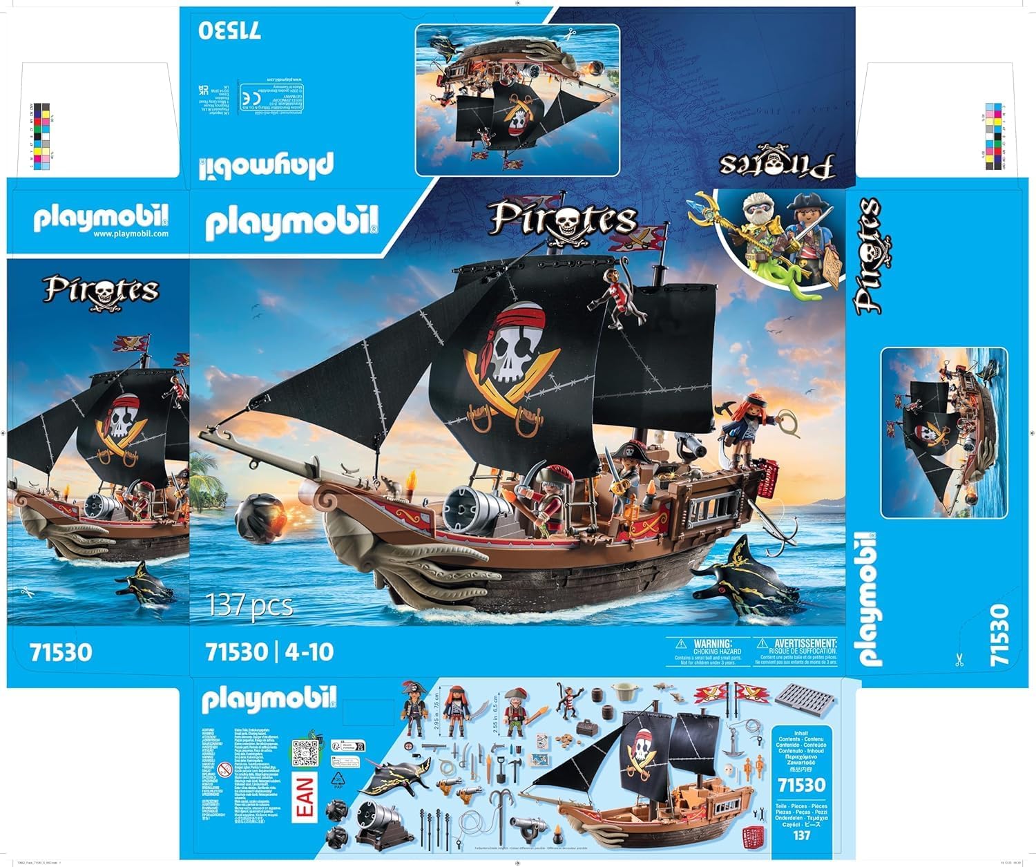 PLAYMOBIL Pirates 71530 Großes Piratenschiff