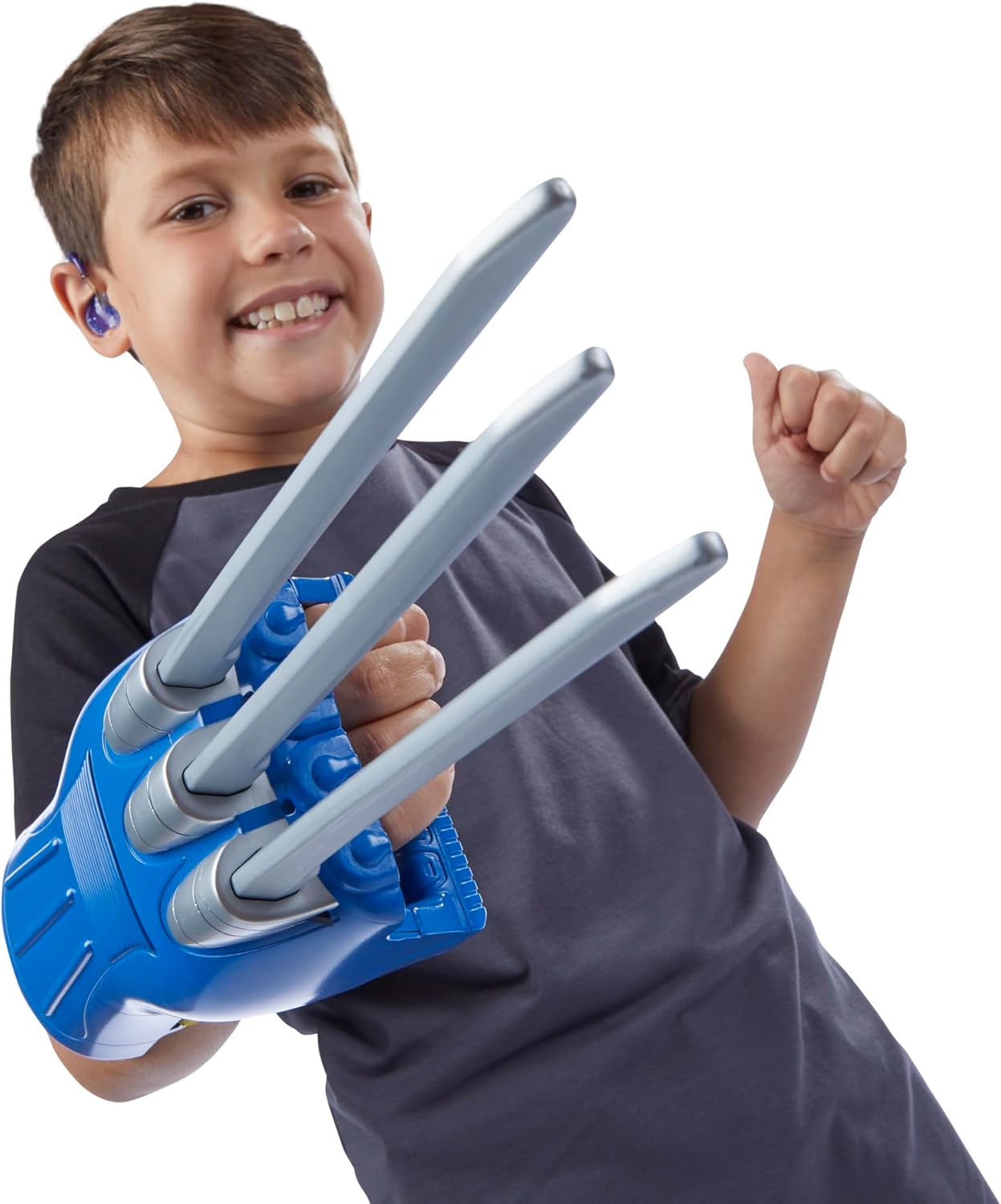 Marvel Studios X-Men '97 Wolverine Action-Kralle Rollenspielzeug, Superhelden-Spielzeug für Kinder ab 5 Jahren, Blue