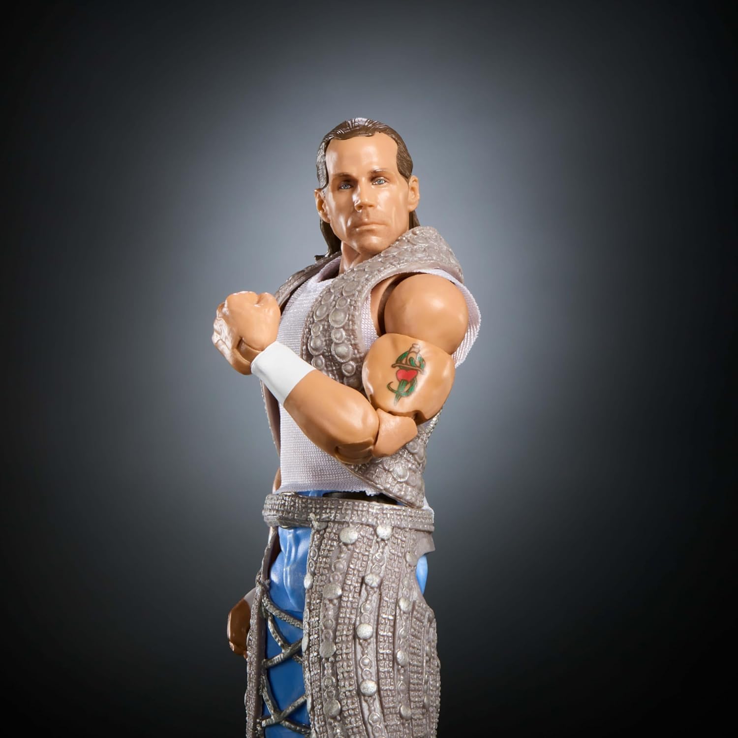 Mattel WWE Elite Collection Actionfigur und Zubehör, Premium Live-Event Shawn Michaels-Set, SummerSlam mit William Regal-Bauteilen für eine weitere Figur, JCJ56