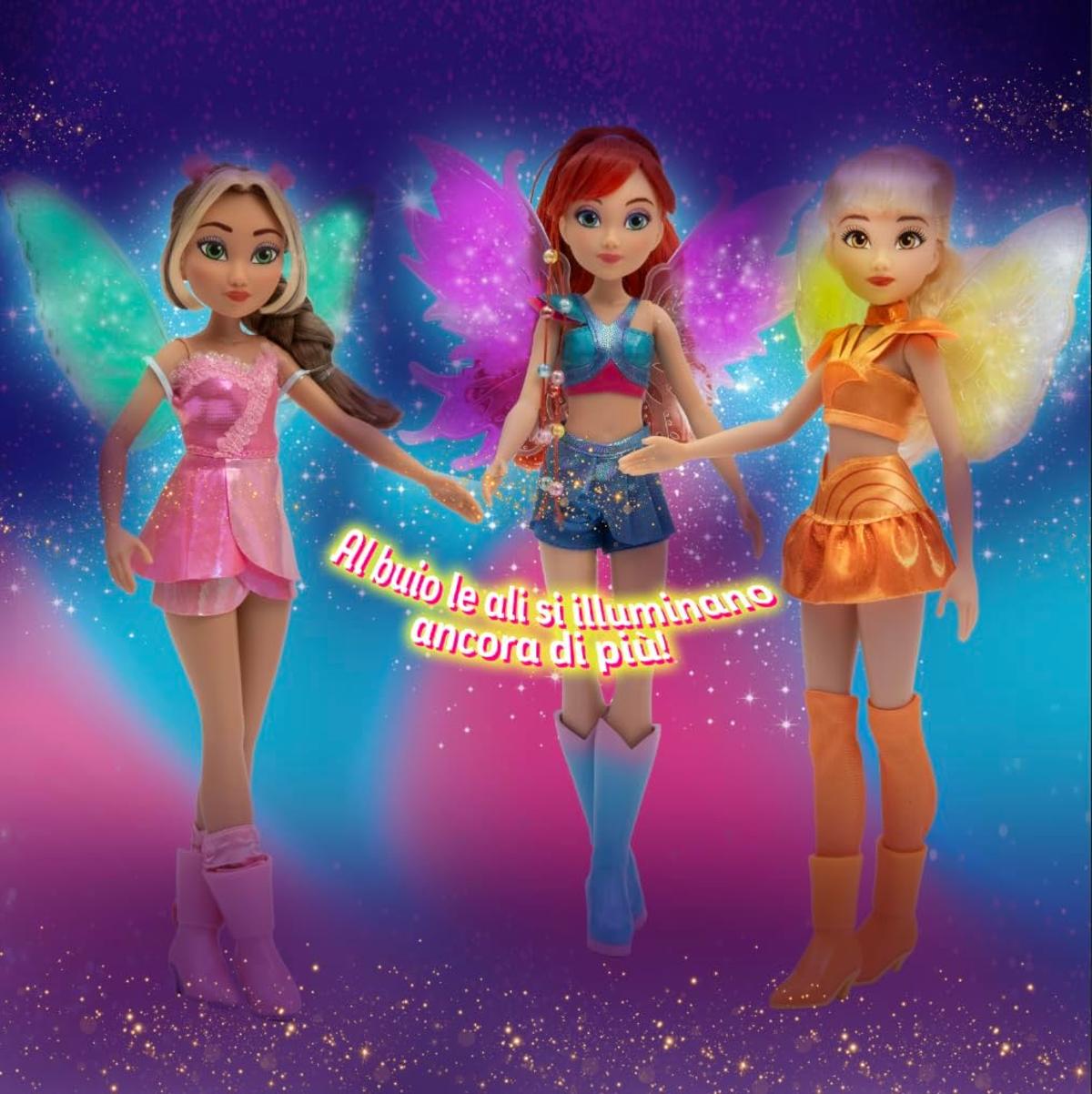 Winx Fairy Light Up Wings Doll – Bloom with Sparkling Outfit & Glowing Wings – 27cm Fashion Doll with Poseable Limbs – Interactive Light-Up Wings for Magical Play – Official Winx Club Toy – Ages 4+