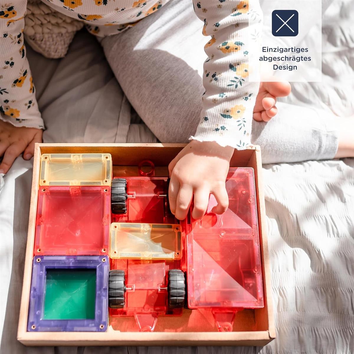 CONNETIX Magnetbausteine Regenbogen 24 Stück