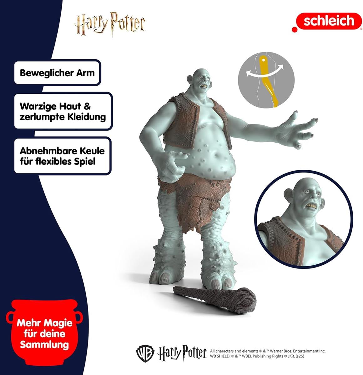 schleich 13994 Troll, ab 6 Jahren, Harry Potter - Spielfigur, 16 x 16 x 18 cm