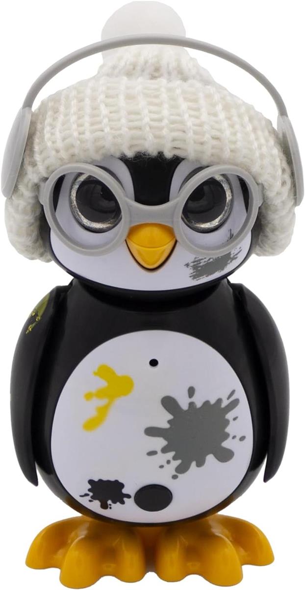 Silverlit Rettungspinguin-Interaktiver Mini Pinguin mit 10+ Modi und Interaktionen + 3 Zubehörteilen S AAA-Batterien inklusive 5+ E8SA2Qm349