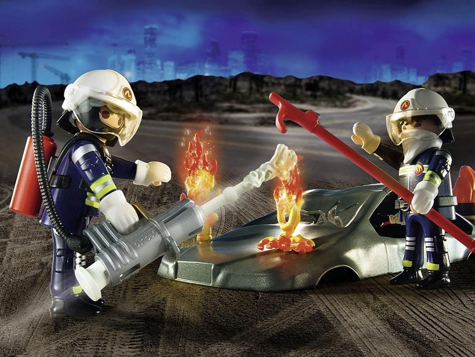 PLAYMOBIL City Action 70907 Starter Pack Feuerwehrübung, Spielzeug für Kinder ab 4 Jahren