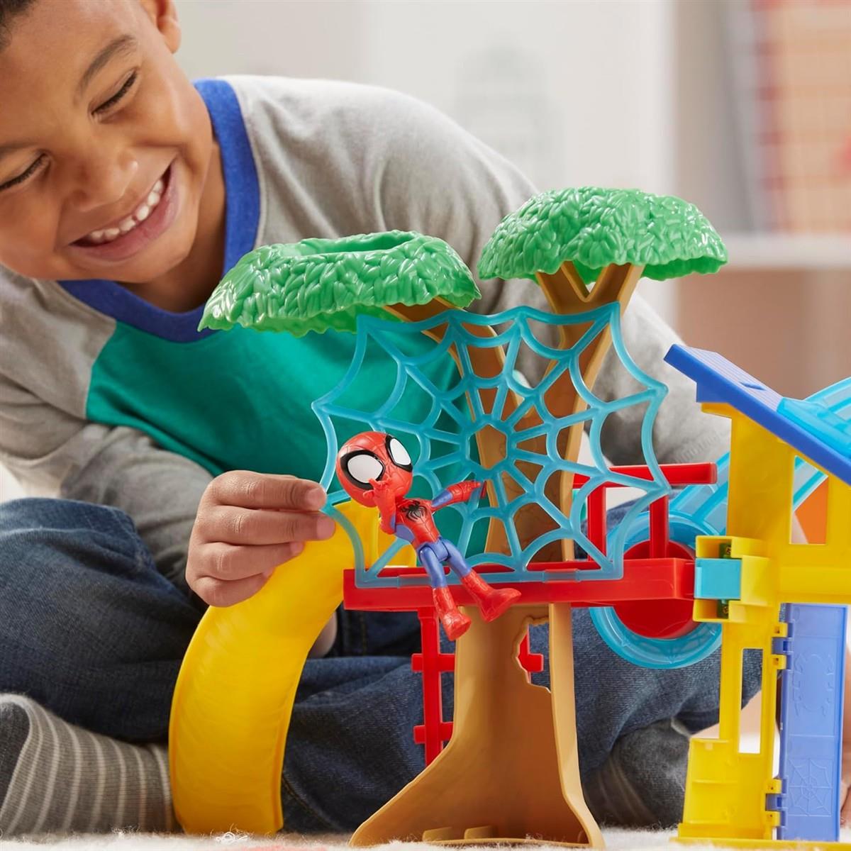HASBRO Marvel Spidey und Seine Super-Freunde Spideys Spielplatz Spielset mit Spidey Action-Figur