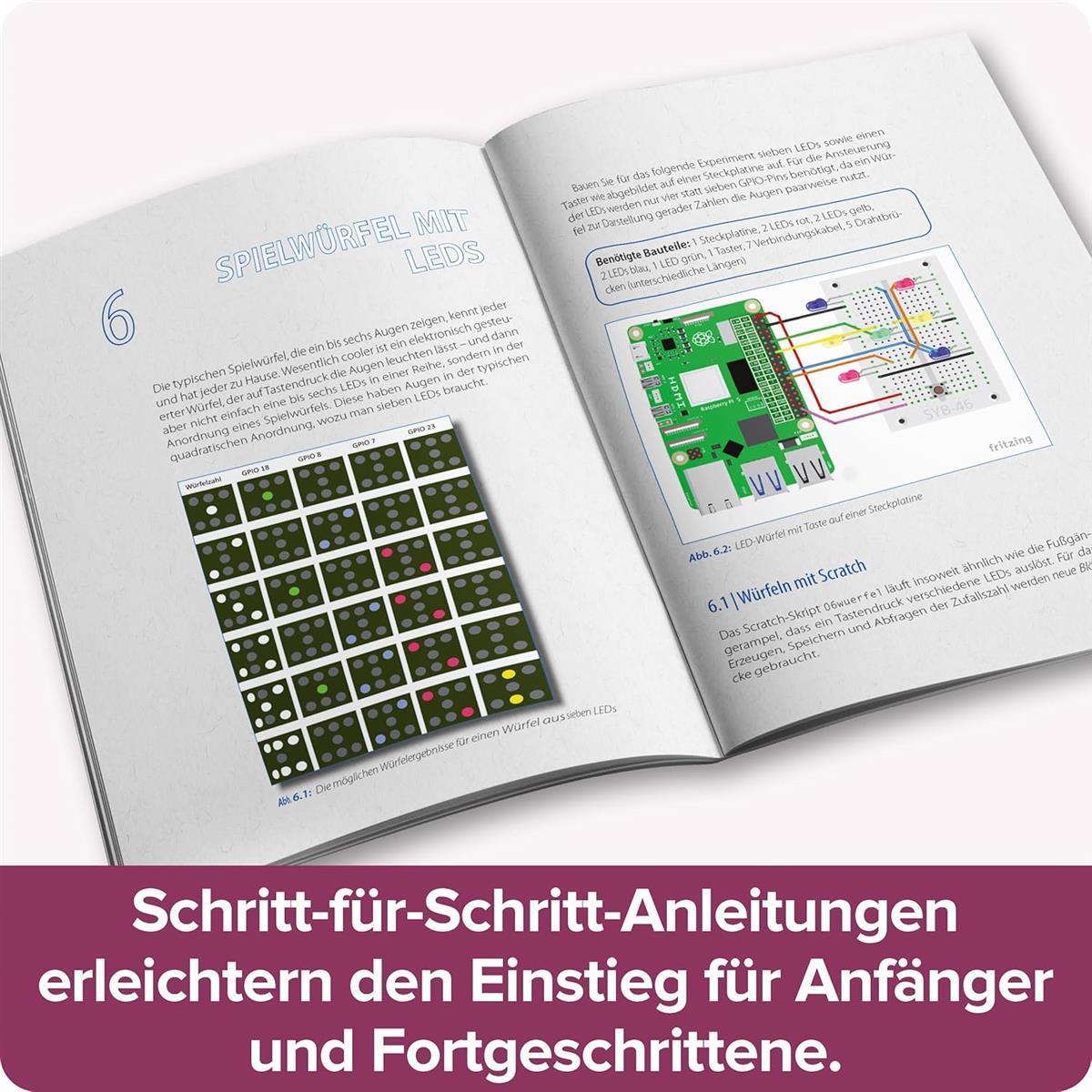 FRANZIS 67219 - Mach's einfach Raspberry Pi 5 für Einsteiger, inkl. Allen Bauteilen und umfangreichem Handbuch