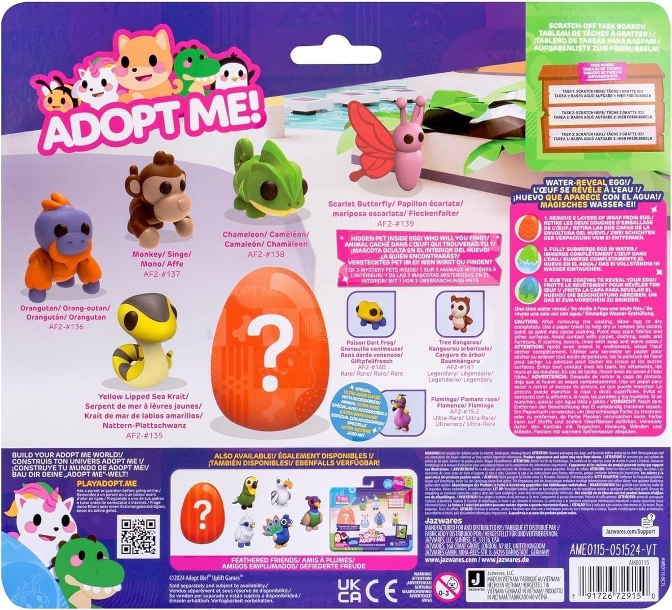 Adopt Me! AME0115-6er Figuren Pack - Tropenzeit, offizielles Figurenset