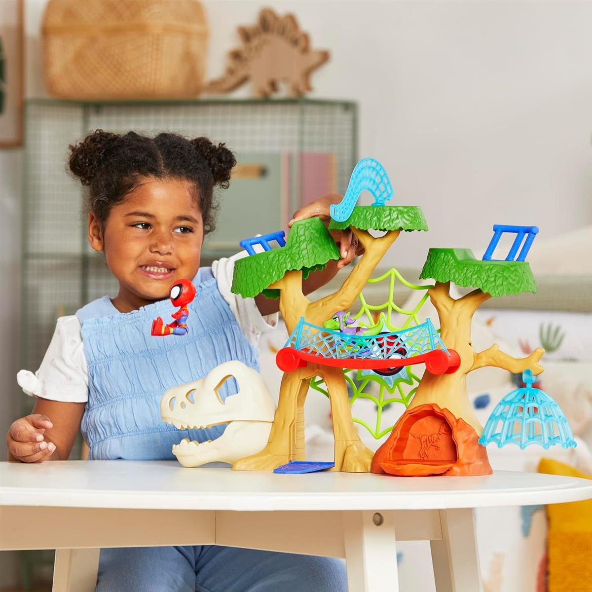 Hasbro Marvel Spidey und Seine Super-Freunde Dino-Baumhaus Superhelden-Spielset