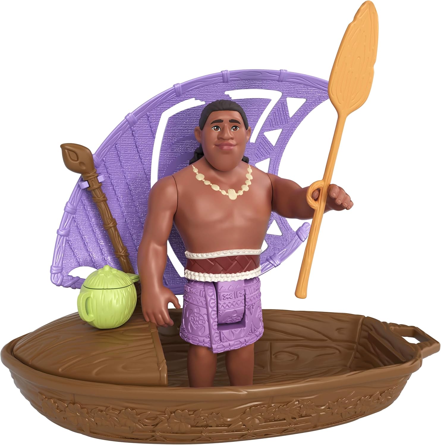 Mattel Disney Vaiana 2 Wunder der Seefahrt, Spielzeugset mit kleiner Überraschungspuppe, Kanu und Zubehör, inspiriert vom Film (Stile können variieren), JBT68