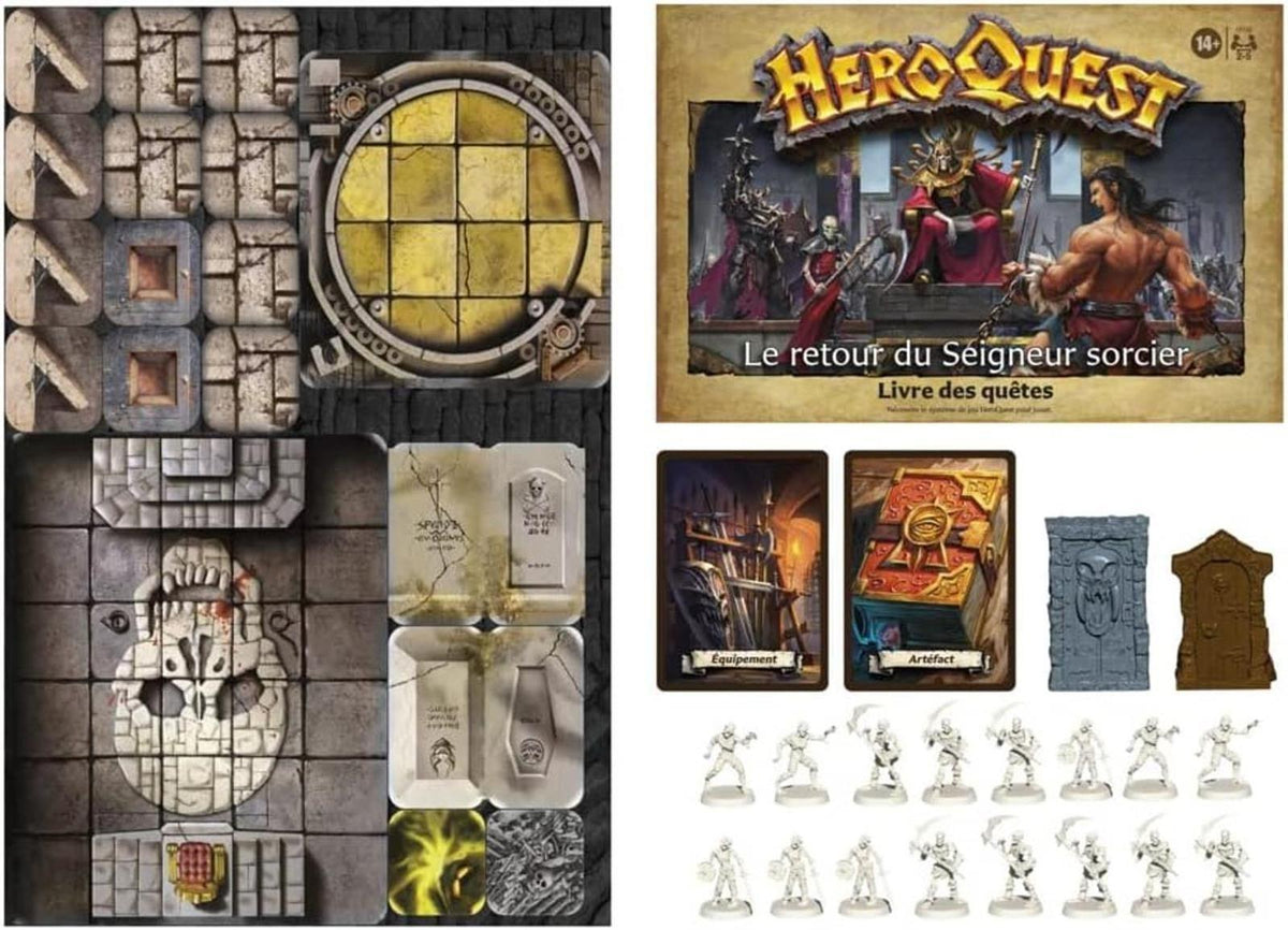 Avalon Hill HeroQuest, Erweiterung Der Rückkehr des Herr Hexer, ab 14 Jahren, HeroQuest Spielsystem erforderlich, F4193801, Mehrfarbig, one Size
