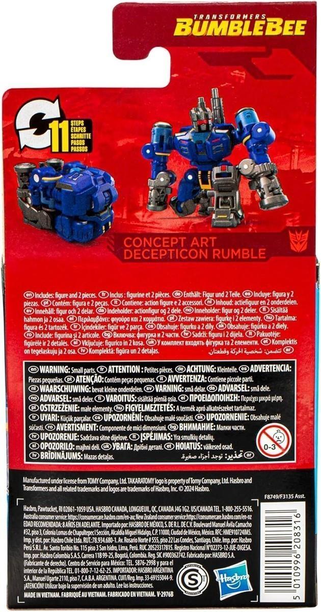 Transformers Studio Series Core-Klasse Transformers: Bumblebee Concept Art Decepticon Rumble Action-Figur