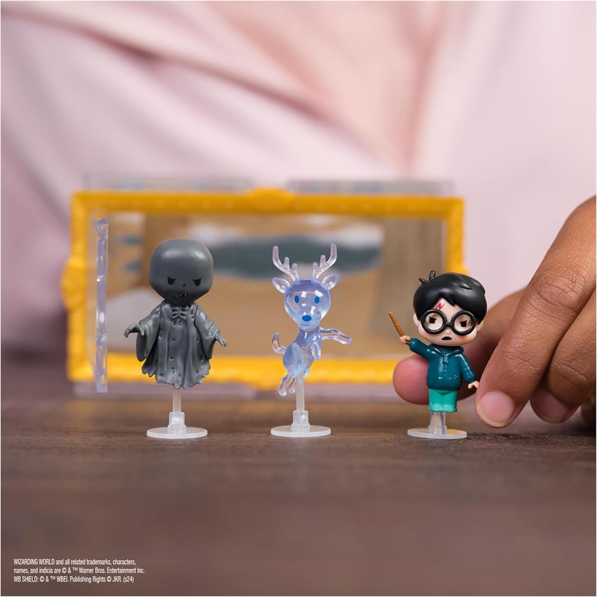 Wizarding World Harry Potter - Micro Magical Moments Sammelfiguren Multipack "Patronus" mit Harry Potter, Hirsch-Patronus, Dementor und Setzkasten, für Kinder ab 6 Jahren, Fanartikel