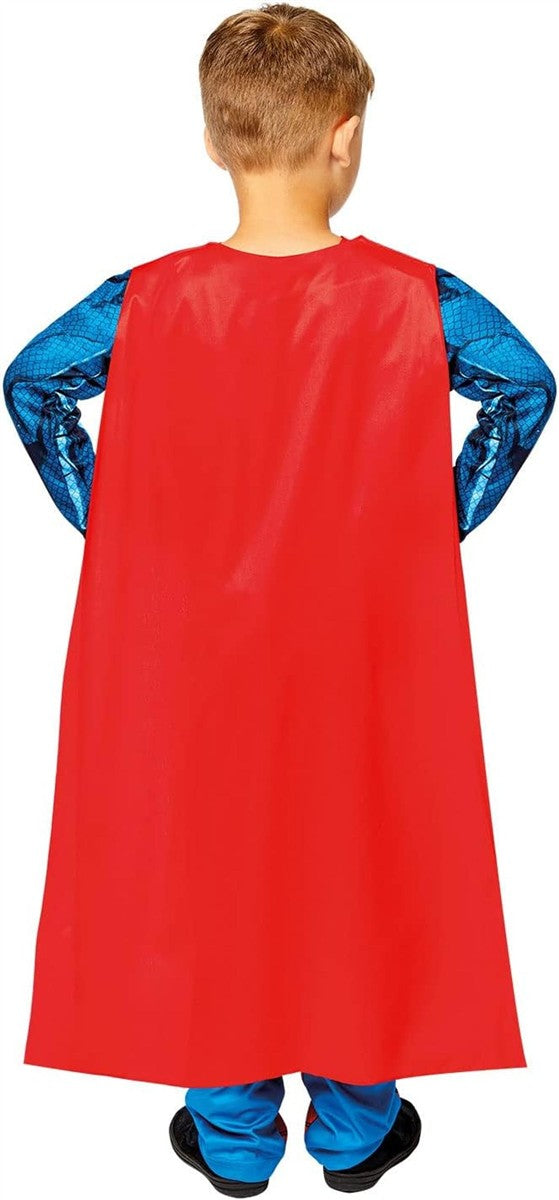 amscan offizielles Superman Kostüm für Kinder 8-10 Jahre Größe 134