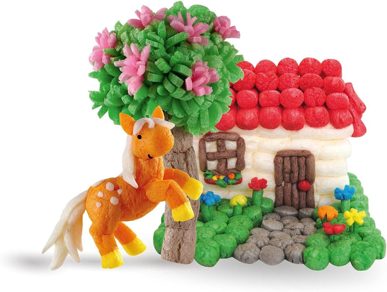 Playmais BASIC Large Bastel-Set für Kinder ab 3 Jahren | Über 700 Stück zum Basteln | Natürliches Spielzeug | Fördert Kreativität & Motorik | Geschenk für Mädchen & Jungen | Made in Germany