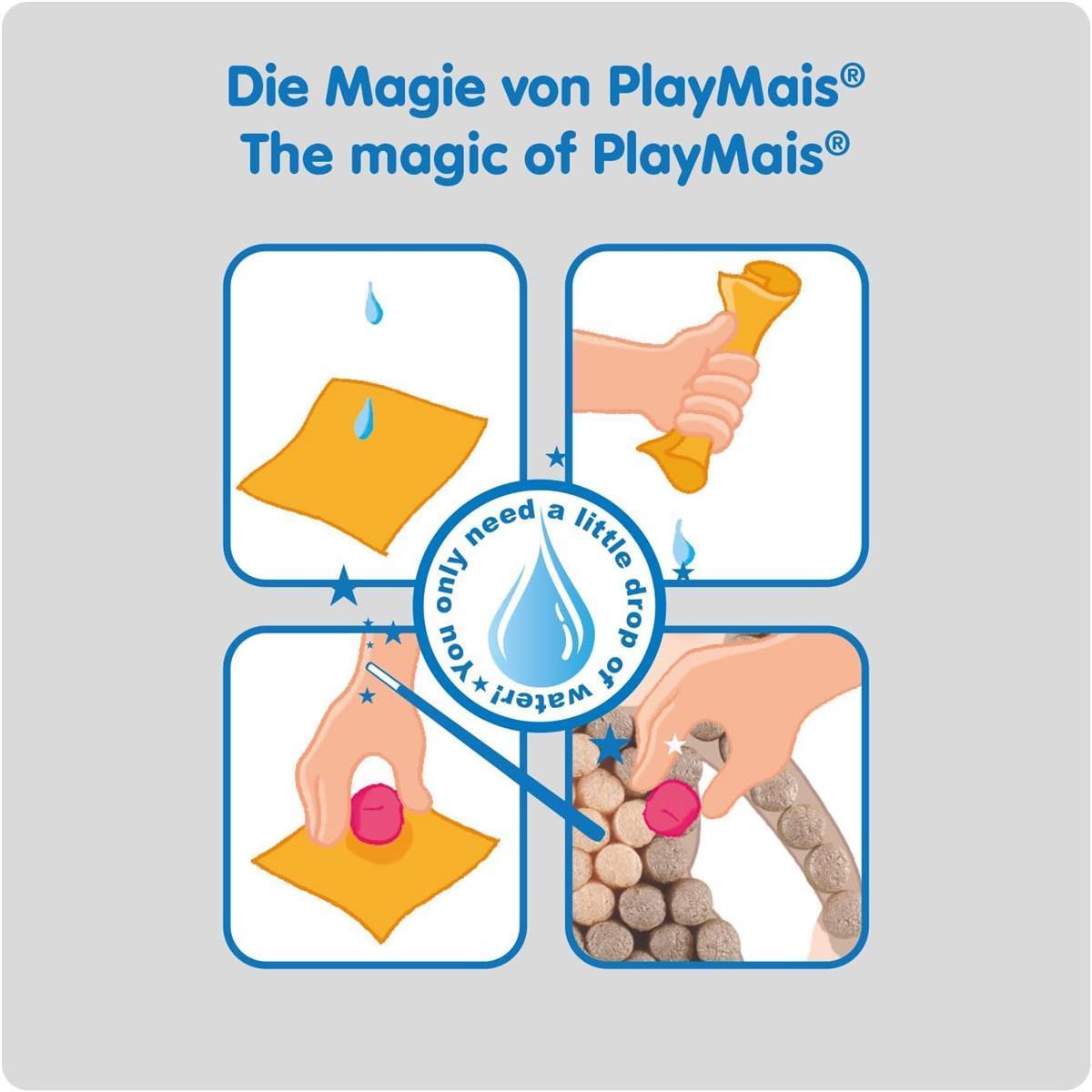 Playmais Mosaik Bastelset Little Bug ab 3 Jahren 2.300 Teile 6 Klebebilder mit Käfer und Biene Spielzeug für Kreativität und Feinmotorik