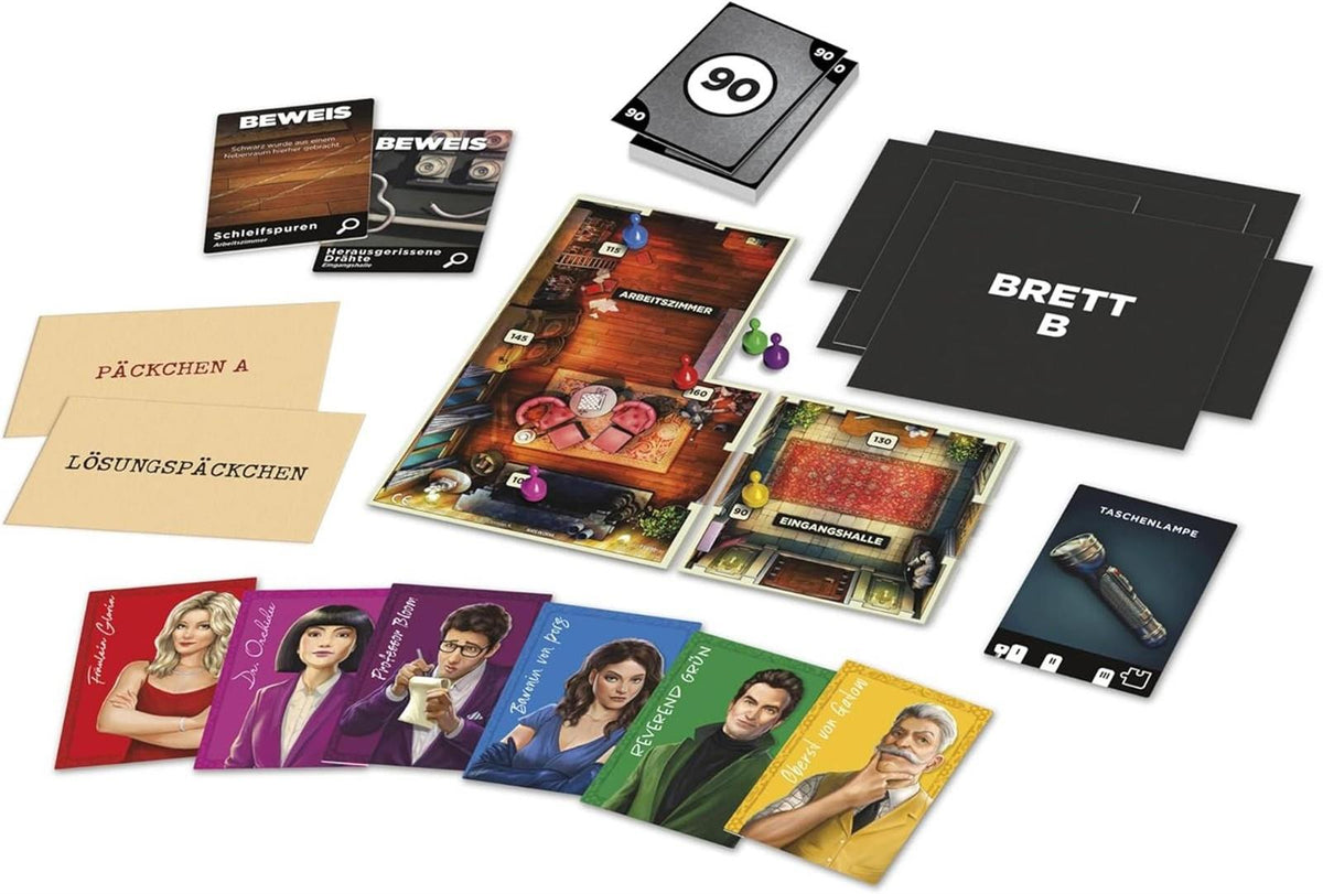 Hasbro Gaming Cluedo Escape Verrat in der Villa, spannendes Krimi- und Rätselspiel für die ganze Familie (ab 10 Jahren), Escape-Room-Spiel, für bis zu 6 Spieler