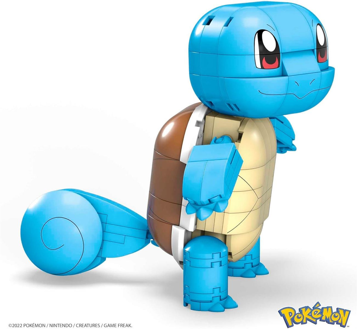 MEGA POKÉMON Bauset - bewegliche Schiggy-Figur, Pokéball und 199 kompatible Bausteine für authentische Kampfeffekte, ab 6 Jahren, GYH00