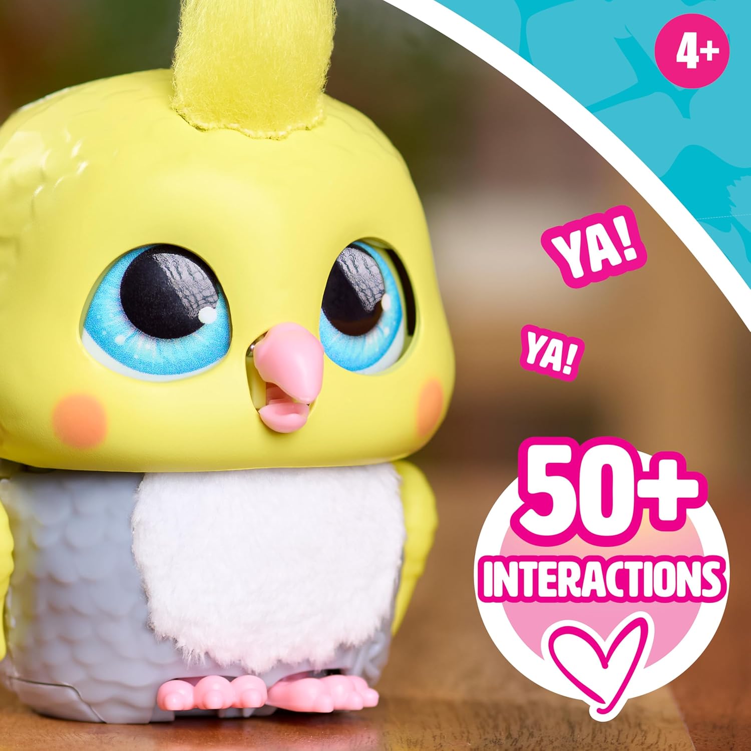Just Play furReal Handfuls – Chirps, der Kakadu, 8,9 cm großes, interaktives Spielzeug für Jungen, Mädchen und Kinder ab 4 Jahren