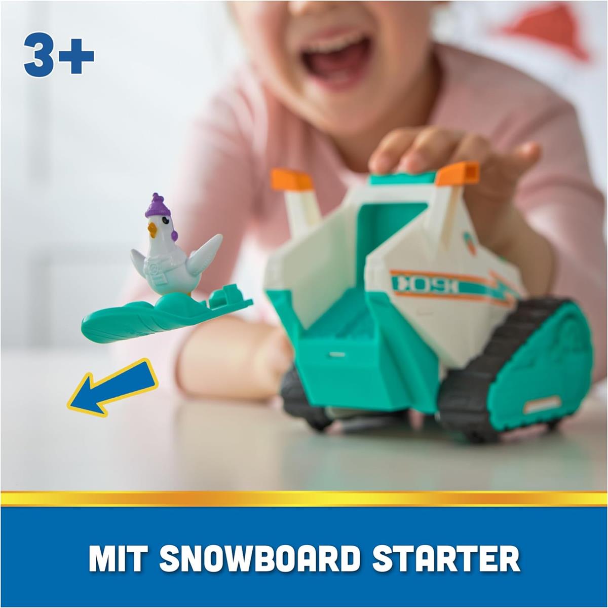 Spin Master PAW Patrol – Schneemobil mit Everest-Figur, Snowboard und Henrietta-Figur (Deluxe Fahrzeug), Spielzeug für Kinder ab 3 Jahren