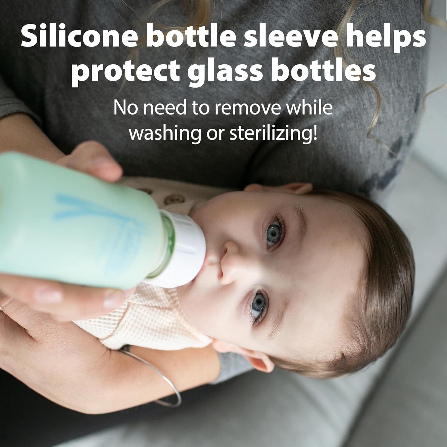 Dr. Brown's Anti-Colic Options+ schmale Glas-Babyflasche mit langsamem Trinksauger Stufe 1, BPA-frei, 120 ml, 0 m+, 1 Packung