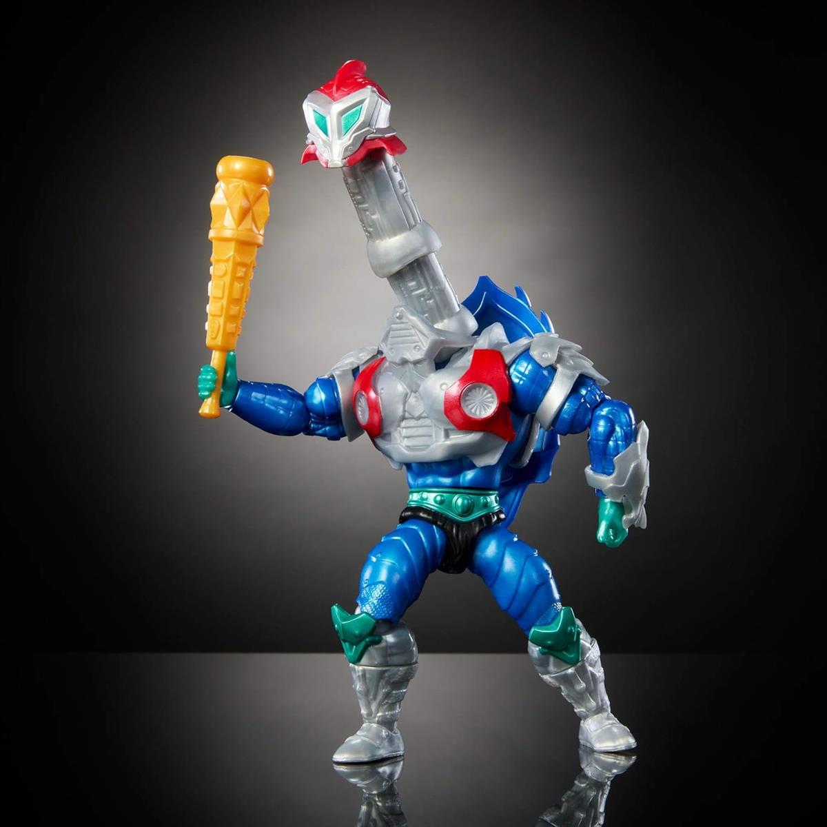 Masters of the Universe Origins Turtles of Grayskull Mekaneck Reptile Wars Bewegliche Actionfigur, Teenage Mutant Ninja und MOTU Crossover Helden-Spielzeug, JBN00